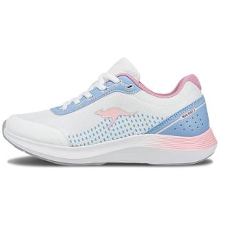 【KangaROOS】美國袋鼠鞋 女 RUN FLOW 2 超輕量跑鞋/運動/穿搭/生活 百粉藍(KW41666)