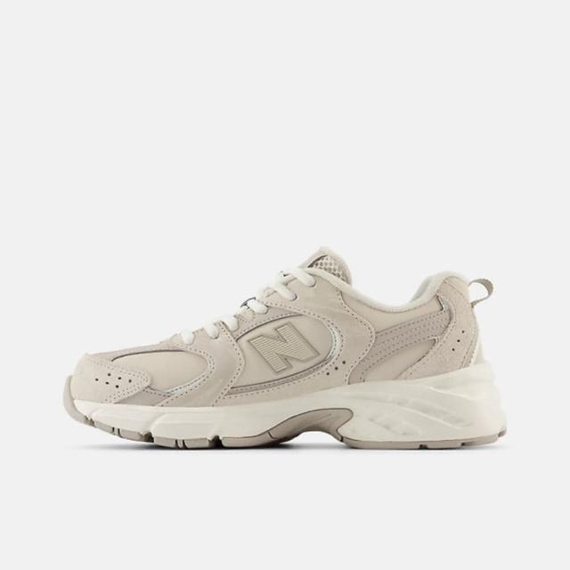 【NEW BALANCE】中童 休閒鞋 運動 復古 慢跑 W寬楦 NB 530 穿搭 舒適 米灰(PZ530KE)