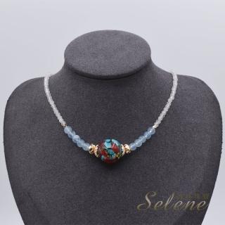 【Selene】奧剛月光石水晶項鍊