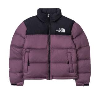 【The North Face】北臉 外套 女款 運動連帽外套 羽絨外套 防潑水 W 1996 RETRO NUPTSE 黑紫 NF0A3XEO53I