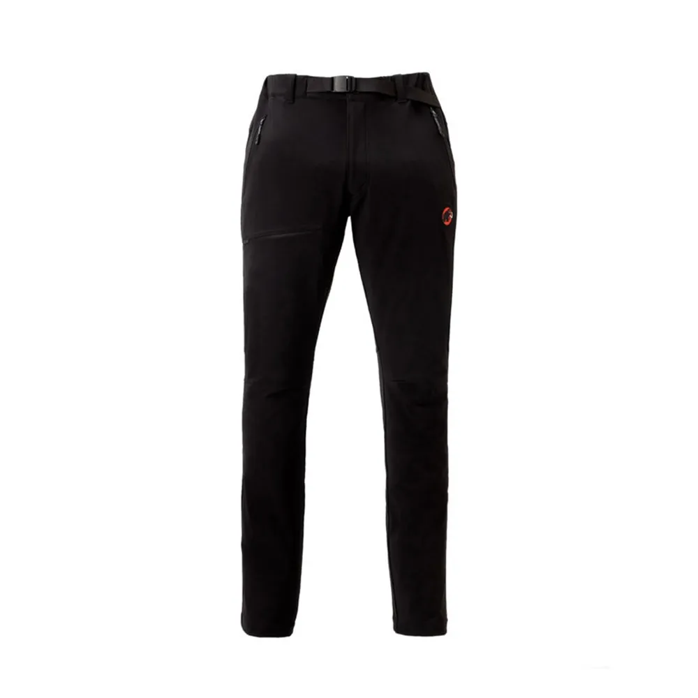 【Mammut 長毛象】Yadkin 2.0 SO Pants AF Classic 經典刺繡LOGO彈性長褲 黑色 男款 #1021-01490