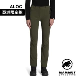【Mammut 長毛象官方直營】Trekkers 3.0 SO Pants AF Women 健行防潑水長褲 深沼澤綠 女款 #1021-00811