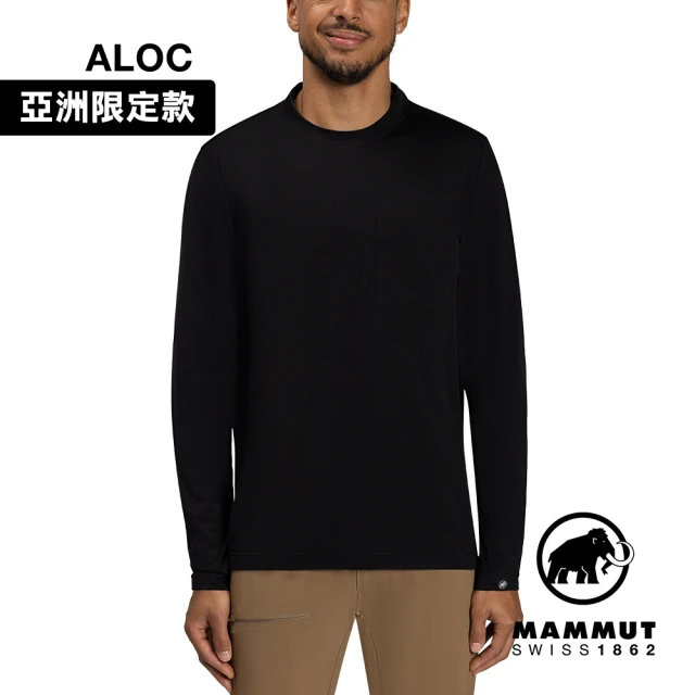 Mammut 長毛象 Urban QD Longsleeve T-Shirt AF Men 日系快乾口袋長袖T恤 黑色 男款 #1016-01460