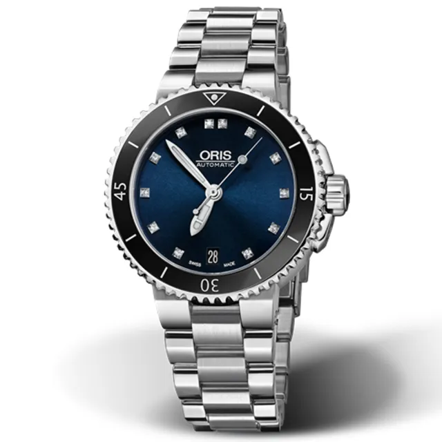 【ORIS 豪利時】Aquis 時間之海 潛水機械腕錶 七夕 情人節 送禮 (0173376524195-0781801P)