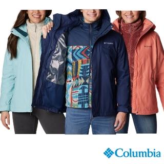 【Columbia 哥倫比亞】男女款-OT防水保暖兩件式外套(顏色多選)