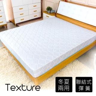 【時尚屋】蔓妮爾印花6尺加大雙人加強彈簧床墊 Q1R7-01-6(臺灣製 免組裝)
