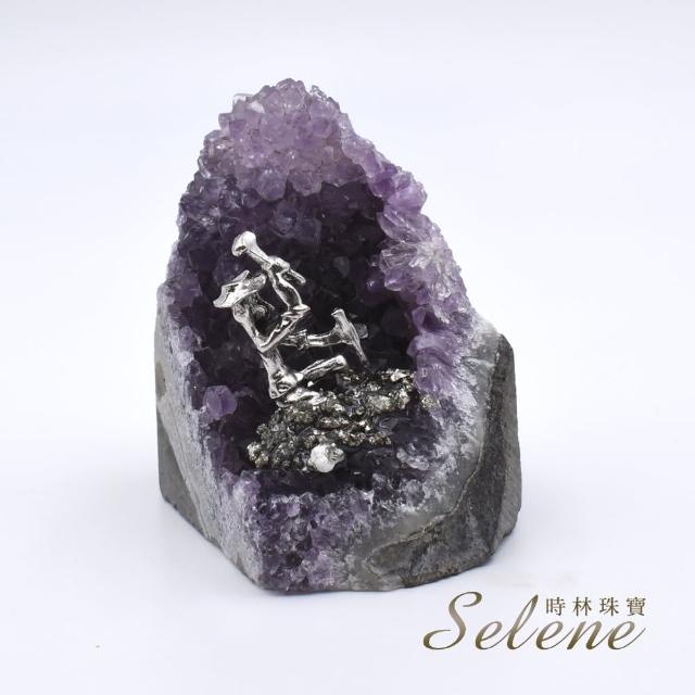 【Selene】紫水晶礦工造型擺件(重約150g以上)