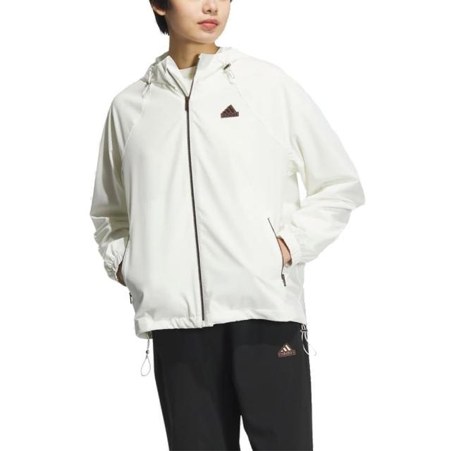 【adidas 愛迪達】TECH WV JKT 連帽運動外套 女 - JJ1127