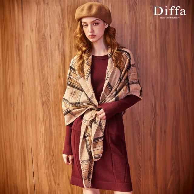 【Diffa】簡約直條織紋連身洋裝-女