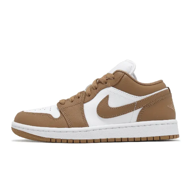 【NIKE 耐吉】休閒鞋 Wmns Air Jordan 1 Low 女鞋 男鞋 棕 AJ1 低筒 喬丹 一代(DC0774-202)