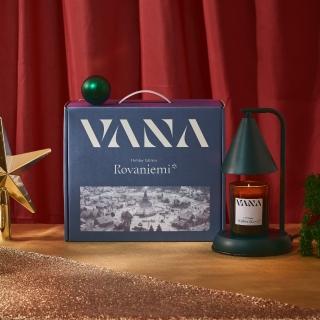 【VANA】村幾何款香氛融蠟燈禮盒-森林綠(2款任選)