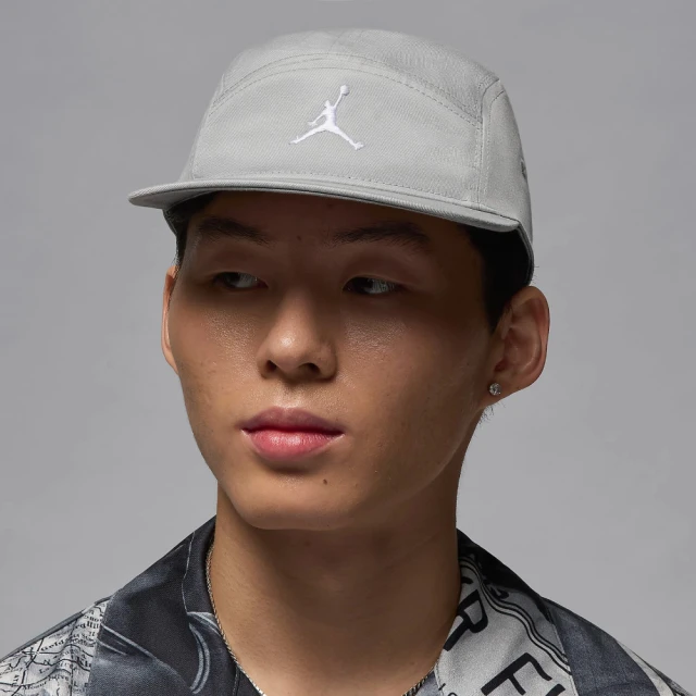 NIKE 耐吉 帽子 棒球帽 運動帽 遮陽帽 AJ 喬丹 U J FLY CAP US FB JUMPMAN 灰 FZ2050-077(3557)