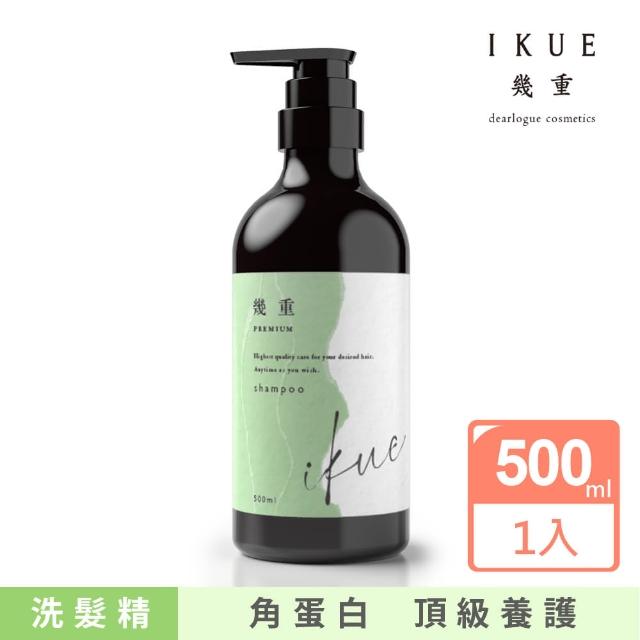 【IKUE Premium 幾重賦活】日本進口 洗髮精500mlx1入(強健髮質/頭皮保養/提升染髮上色效果)