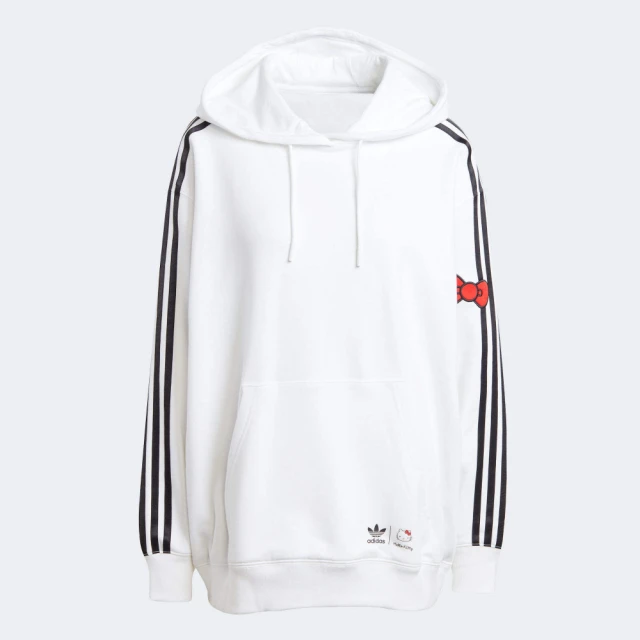 adidas 愛迪達 長袖上衣 女款 帽T 運動 Hello Kitty聯名 三葉草 HK 3S OS HOODIE 白 IX7874(S2753)