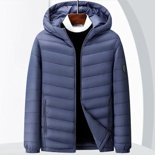 【巴黎精品】現貨+預購 真羽絨90%白鴨絨羽絨外套羽絨衣夾克(保暖極簡輕薄羽絨衣男外套4色a1is89)