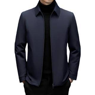 【巴黎精品】現貨+預購 真羽絨90%灰鵝絨羽絨外套羽絨衣夾克(保暖一衣三穿鵝絨羽絨男外套2色a1is80)