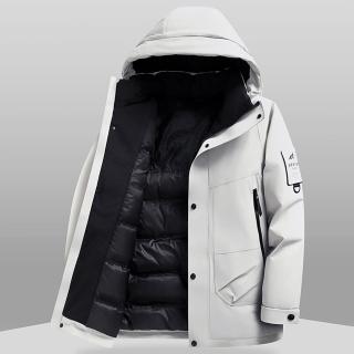 【巴黎精品】現貨+預購 真羽絨90%白鴨絨羽絨外套羽絨衣夾克(保暖戶外情侶款寬鬆羽絨男女外套5色a1is63)