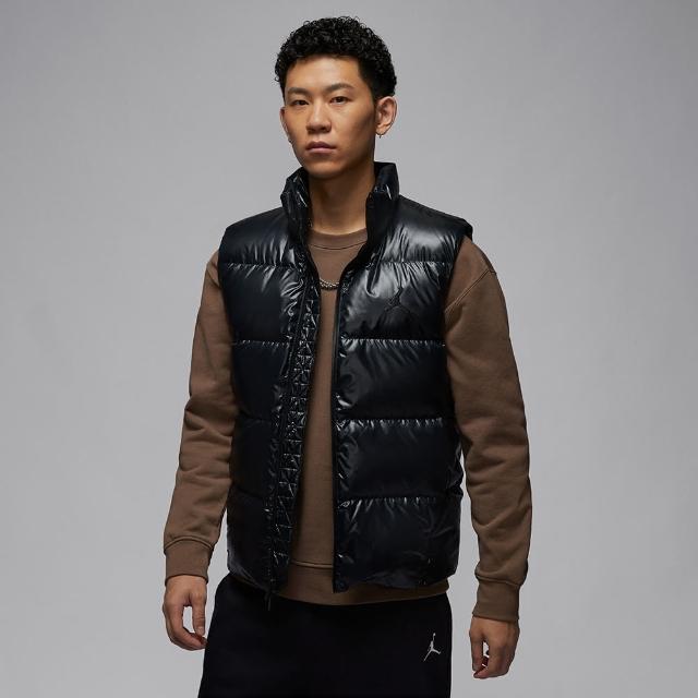 【NIKE 耐吉】羽絨背心 男款 運動 保暖 AS M J FLIGHT DOWN VEST 黑 FV7274-010