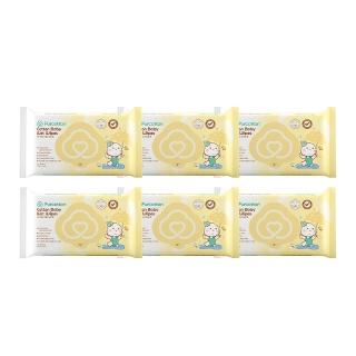 【全棉時代Purcotton】100%純棉嬰兒柔濕巾 20片*6包 15*20cm