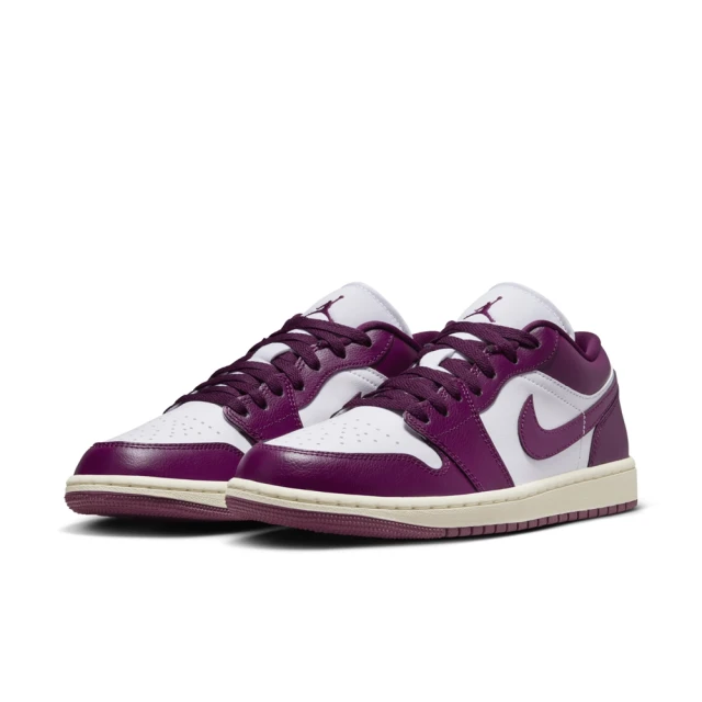 NIKE 耐吉 運動鞋 休閒鞋 女鞋 男鞋 WMNS AIR JORDAN 1 LOW 喬丹 白紫 Fireberry 低筒(DC0774161)