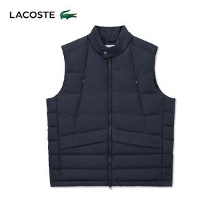 【LACOSTE】男裝-鋪棉水背心外套(海軍藍)