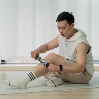 【Fun Sport】小黑豹-筋膜按摩滾筒-捍動款(按摩棒 推拿棒 拍打棒 運動按摩棒 健身按摩)