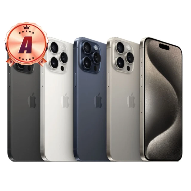 Apple A級福利品 iPhone 15 Pro Max 6.7吋 1TB(電池100% 外觀9成5新 非原廠外盒)