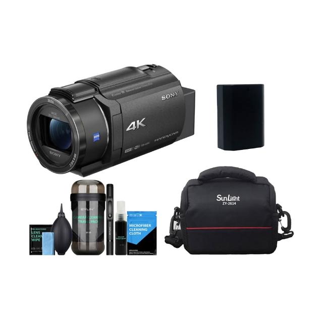 【SONY 索尼】FDR-AX43A +128G記憶卡+NP-FV100 副廠電池+DKL-15膠囊清潔組(公司貨)