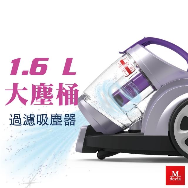 【Mdovia】Centino Plus 1.6L 大塵桶 雙倍旋風過濾 臥式吸塵器(筒狀 有線吸塵器)