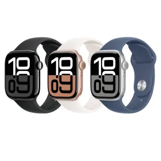 【Apple】Watch Series 10 42公釐鋁金屬錶殼搭配運動型錶帶(LTE版)