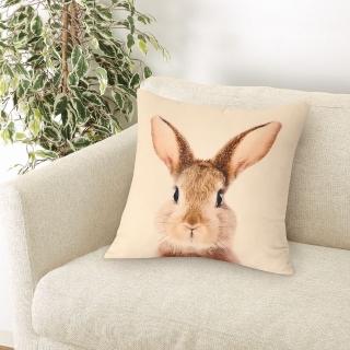 【NITORI 宜得利家居】抱枕套 RABBIT PATTERN IV(抱枕套 抱枕)