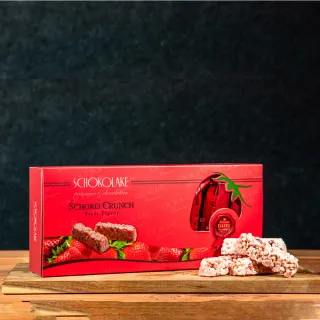 【巧克力雲莊】草莓水果脆條14入(香濃巧克力條_140公克)