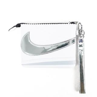【NIKE 耐吉】Icon Cortez 手腕包 零錢包 經典 阿甘鞋 禮物 白銀(HQ6916-110)