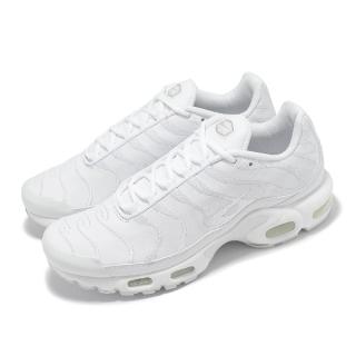 【NIKE 耐吉】休閒鞋 Air Max Plus 男鞋 女鞋 白 氣墊 刺繡 運動鞋(AJ2029-100)