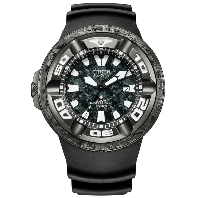 【CITIZEN 星辰】PROMASTE系列 哥吉拉聯名款 光動能潛水腕錶/48.2mm(BJ8056-01E / BJ8059-03Z)