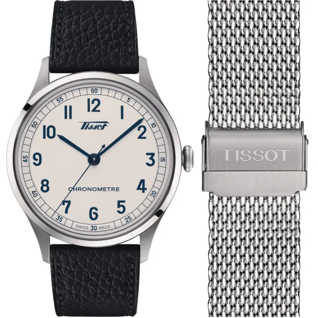 【TISSOT 天梭】Heritage 1938 傳承系列天文台認證機械錶  手錶 (T142.464.16.032.00/ 39mm)