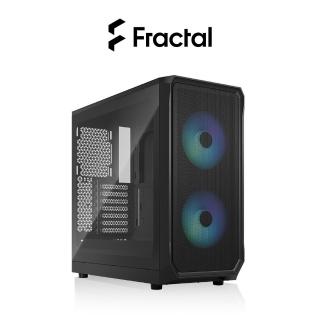 【Fractal Design】Focus 2 RGB玻璃側板版 ATX機殼(直觀方便走線管理 原廠2年保固)