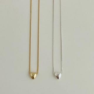【米蘭精品】現貨+預購 925純銀項鍊愛心吊墜(韓版鎖骨鍊短款頸鏈女飾品2色74iu2)