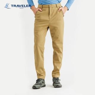 【TRAVELER 旅行者】男款Soft Shell四面彈防風撥水保暖長褲｜242TR515(撥水/防風/長褲)