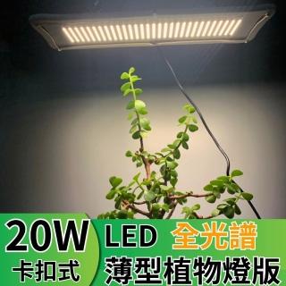 【JIUNPEY 君沛】LED20W薄型植物燈版 20瓦卡扣式植物燈 仿日照陽光植物燈全光譜 高演色(植物生長燈 植物燈)