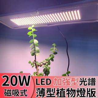 【JIUNPEY 君沛】LED20W薄型植物燈版 20瓦磁吸式植物燈 加強型光譜(植物生長燈 植物燈)