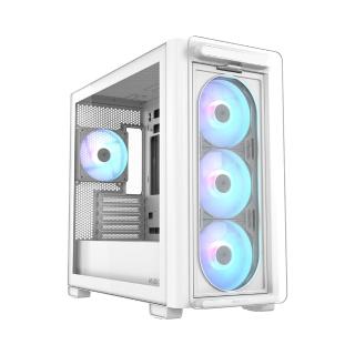 【ASUS 華碩】A23 PLUS 白色(ARGB風扇x4)