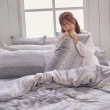 【戀家小舖】60支300織100%天絲 兩用被套-銀灰夢境(182x 212cm)
