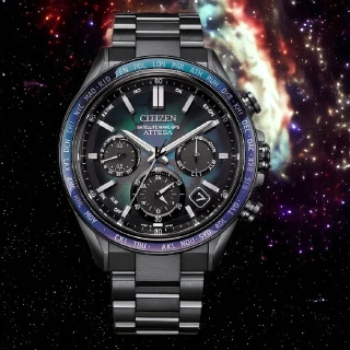 【CITIZEN 星辰】100週年限量宇宙幻彩 GPS衛星對時光動能鈦金屬錶/44.6mm(CC4057-60E)