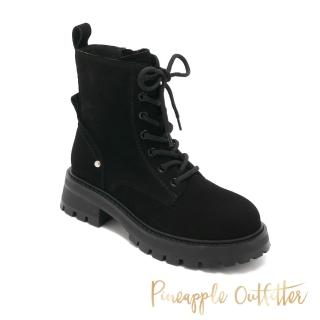 【Pineapple Outfitter】BEYLA 帥氣麂皮感馬丁短靴(黑色)