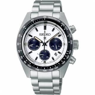 【SEIKO 精工】PROSPEX Speed Timer太陽能計時熊貓錶-39mm 禮物(V192-0AF0S/SSC813P1)