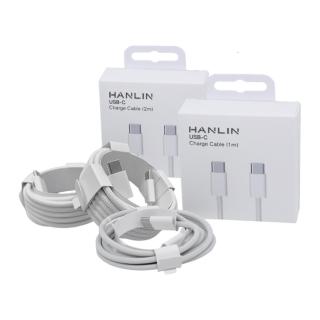 【HANLIN】TPL2M 50W 快充傳輸充電線(快充TYPE-C 安卓 蘋果 通用 2米)