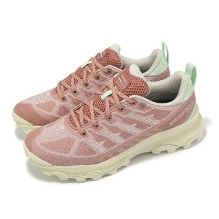 【MERRELL】戶外鞋 Speed ECO WP 女鞋 粉 米白 防波稅 緩衝 抓地 戶外 越野 登山鞋(ML038310)