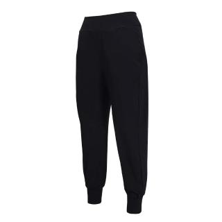 【NIKE 耐吉】女中腰九分慢跑長褲-DRI-FIT 慢跑 訓練 休閒 黑(DV9454-010)