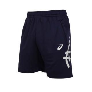 【asics 亞瑟士】男排球短褲-吸濕排汗 臺灣製 五分褲 運動 丈青(2053A139-402)